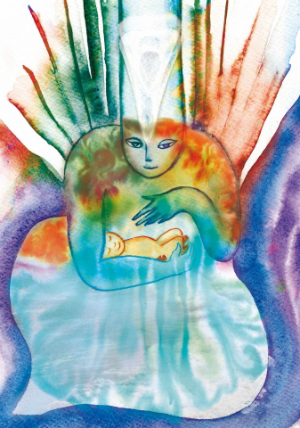 J'ecoute mes dons (30 x 40 cm)